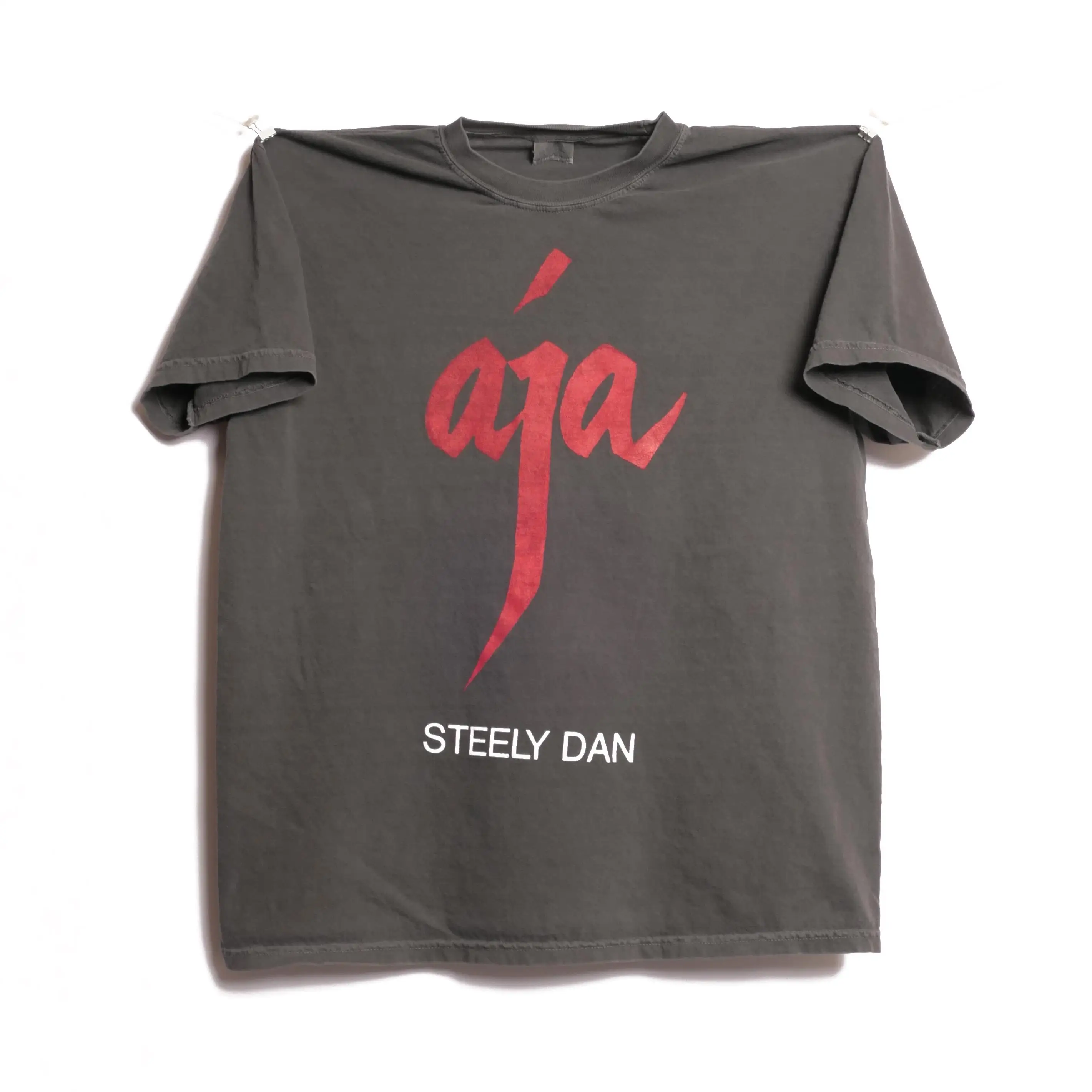 Damen Vintage Steely Dan Aja T-Shirt Unisex Baumwolle Übergroß Locker Lässig Kurzarm Geeignet für Alle Jahreszeiten
