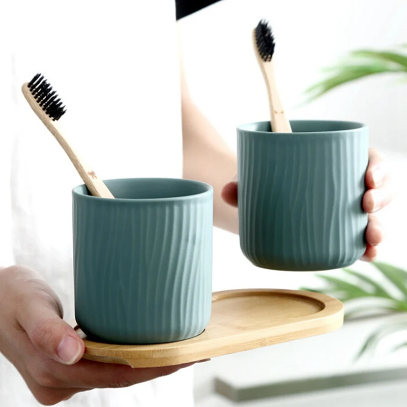 Pepper Mill Tray Bamboo Tea Tray Salt And Pepper Shaker Stand Tray Wooden Kitchen Storage Holder  Home Decoration Crafts