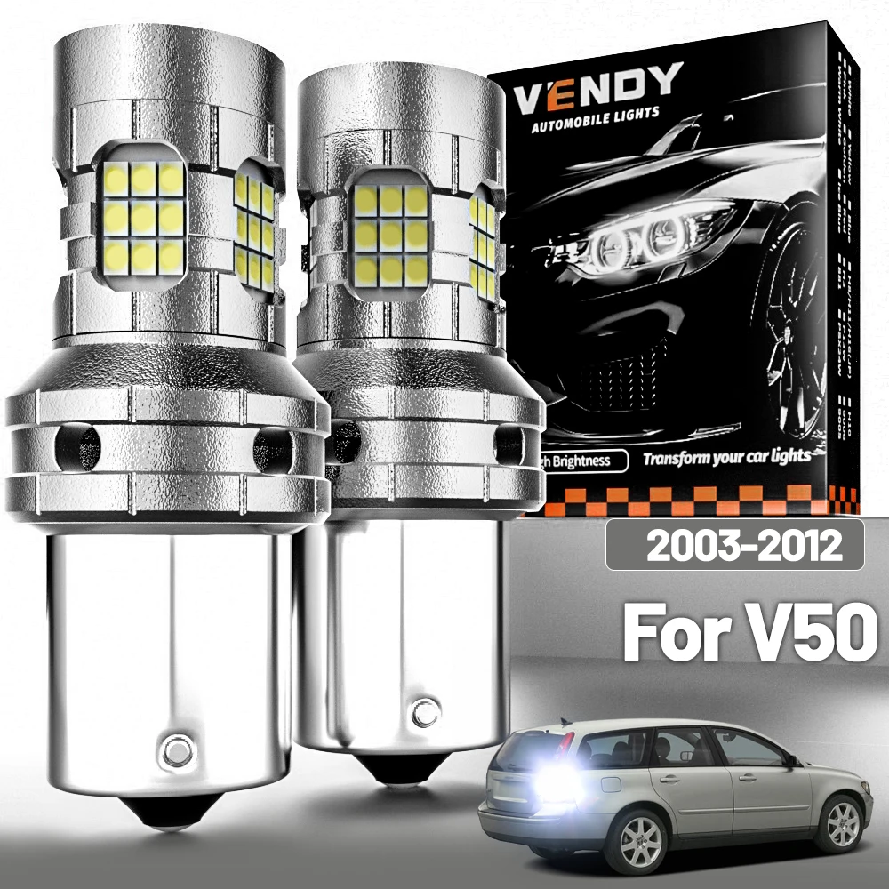 

2 шт. светодиодный фонарь заднего хода для Volvo V50 2003-2012 2004 2005 2006 2007 2008 2009 2010 2011 аксессуары Canbus