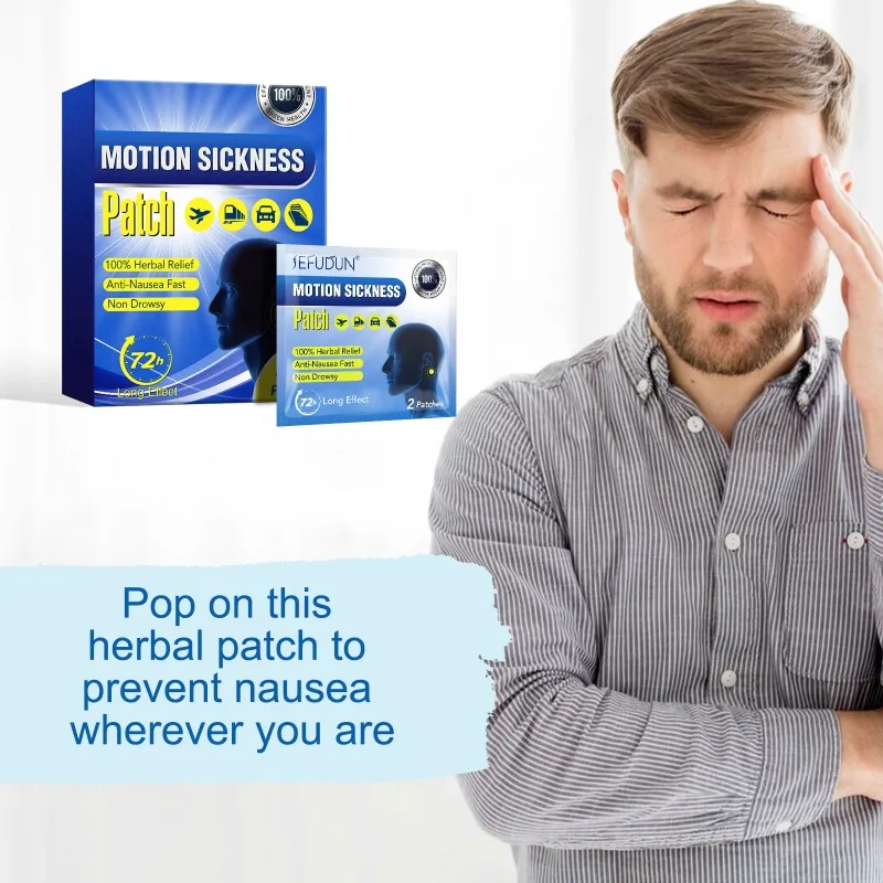

40pcs Motion Sickness Patches Bands Relief of Nausea Vomiting and Vertigo Adults and Kids from Car Travel Seasick Healthy Care