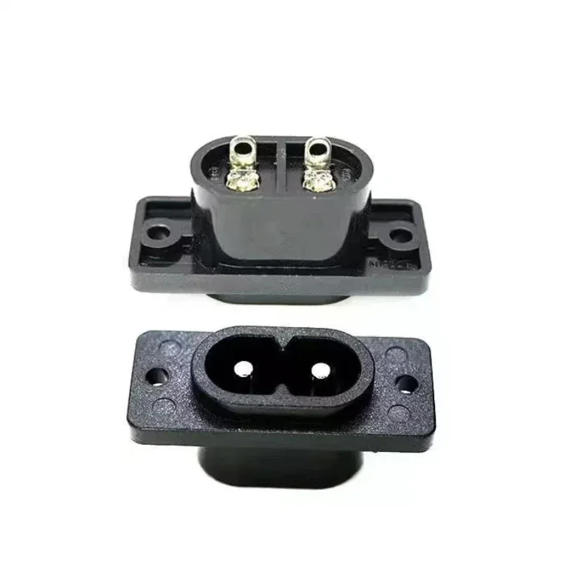 5 sets AC 2.5A 5A 250v C8 male power socket C7 female plug power outlet embedded electric connector connector 35mm*15mm