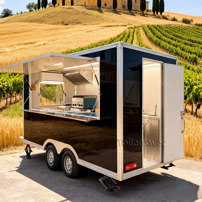 

High Quality Container Food Truck Mobile Food Trailer Dessert Ice Cream Food Truck Fast Food Trailer with Kitchen Equipment