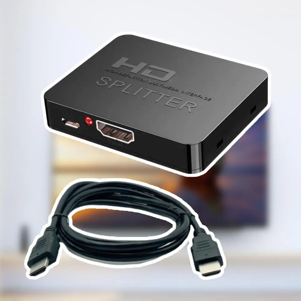 Splitter, 4k Mini Model, One In And Two Out Crossovers, Same One Screen Point Four Video, On High-definition The Y2w2