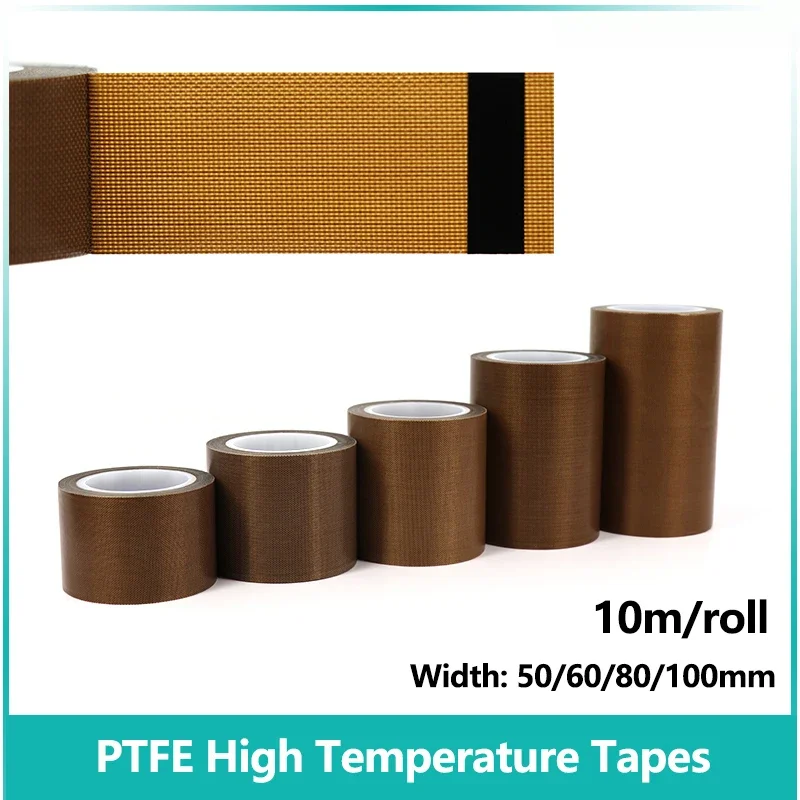 

Width 50~100mm PTFE Tape Adhesive Cloth Insulated Thickness 0.13mm 0.18mm High Temperature 300℃ Resistant Sealing PTFE Tapes