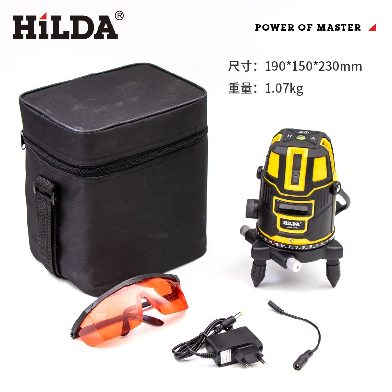 Hilda five wire level, red light engineering surveying and mapping instrument, high-precision laser three wire five wire