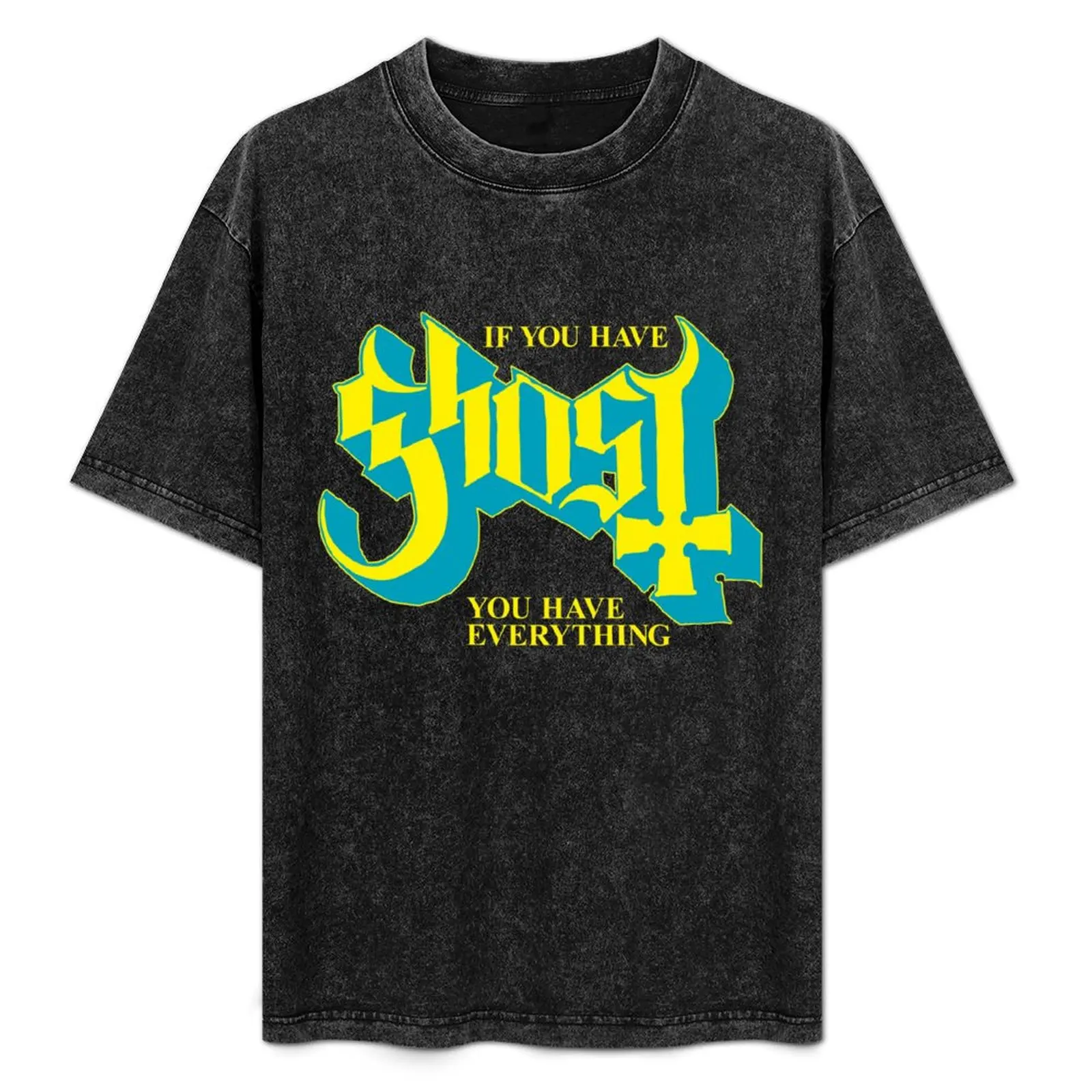 

Ghost yellow blue T-Shirt High Elasticity Sports Tee Shirt