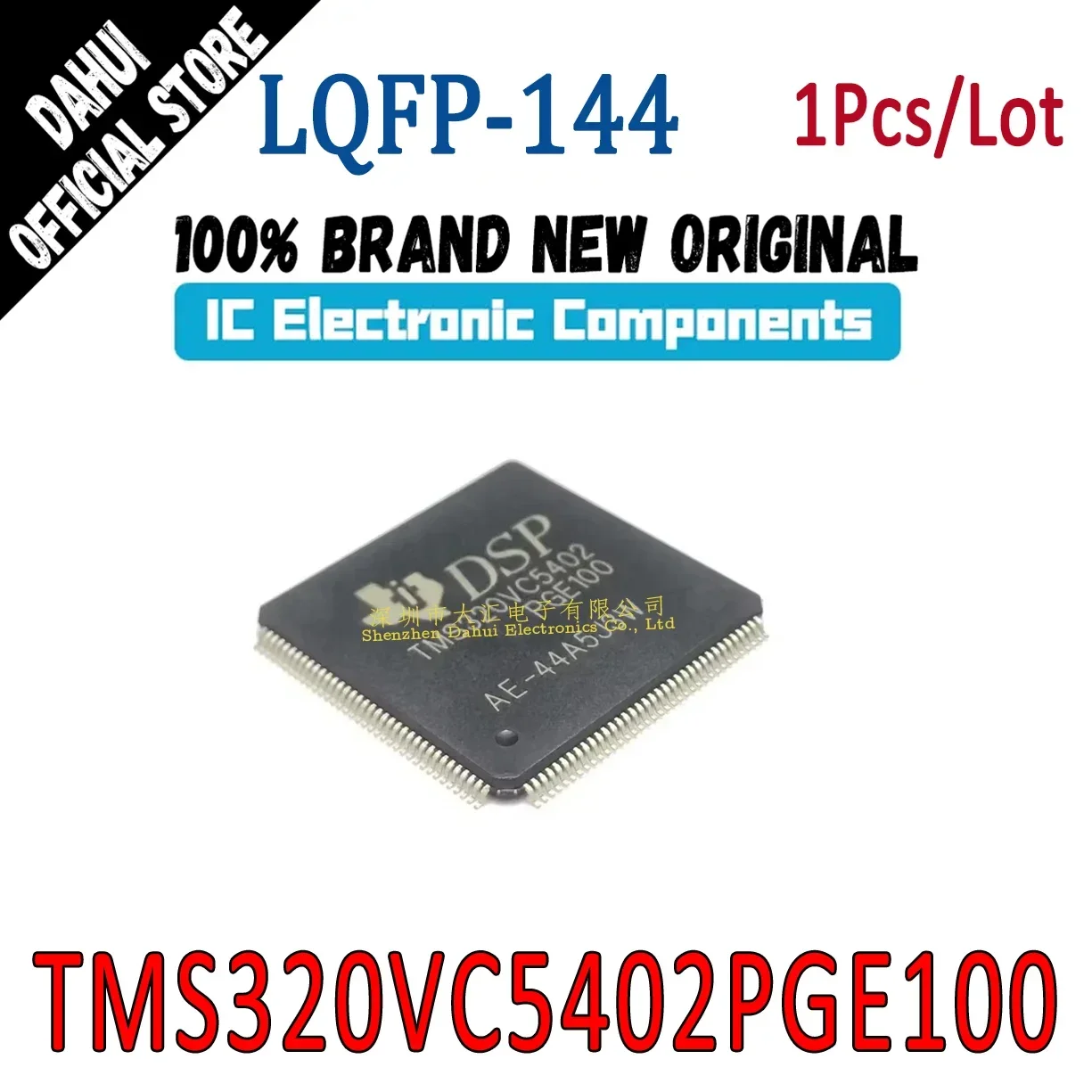 

TMS320VC5402PGE100 TMS320VC5402 PGE100 LQFP-144 Digital signal processor microcontroller chip IC Brand New Original In Stock