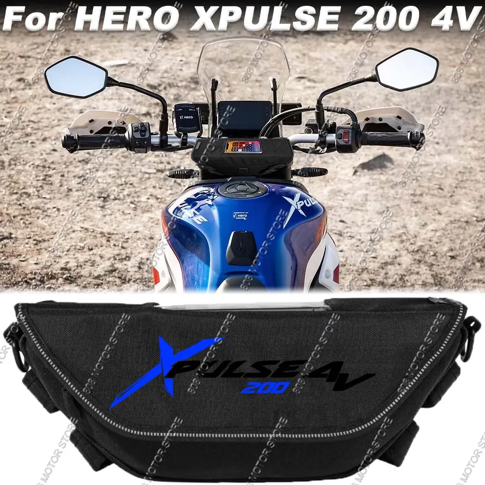 Bolsa de herramientas para motocicleta Hero Xpulse 200 4V, impermeable y a prueba de polvo, práctica bolsa de viaje para manillar