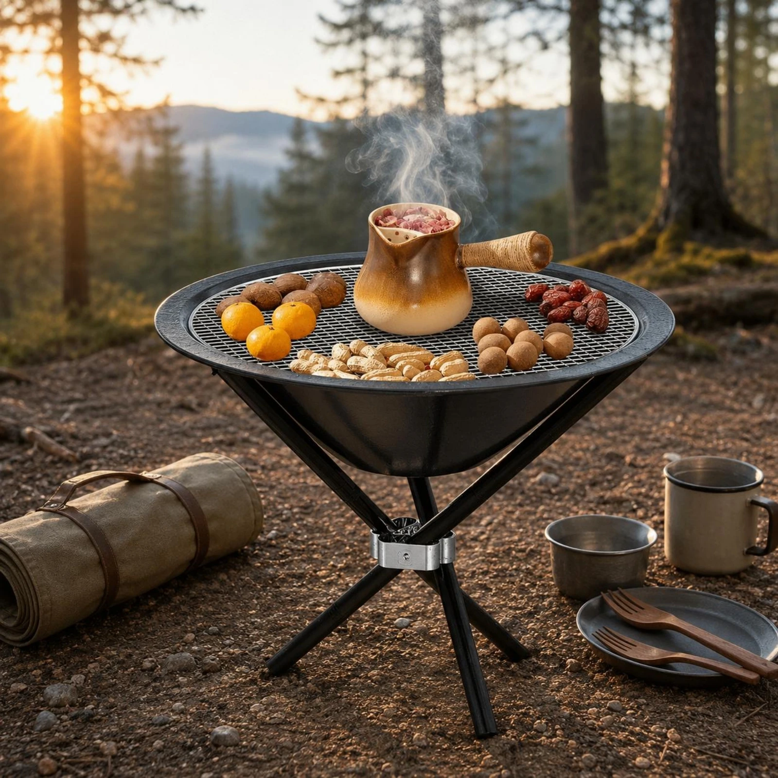 Grille de cuisson pliable en a - Camping Cooking Open Fire avis et prix