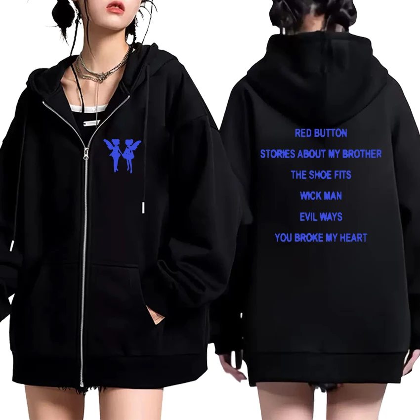 

Drake For All the Dogs Album Double Sided print Zipper Hoodie Men Women Autumn Winter Jacket Sweatshirt Unisex Fleece Outerwear