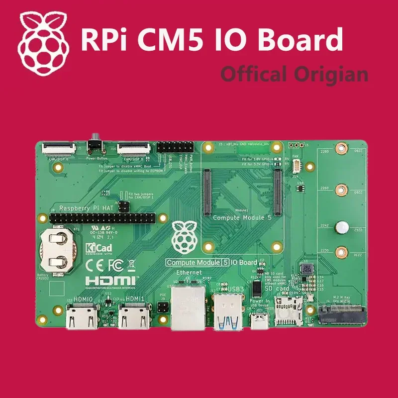 Официальный оригинальный вычислительный модуль Raspberry Pi CM5, плата ввода-вывода, плата ввода-вывода, платформа разработки основания