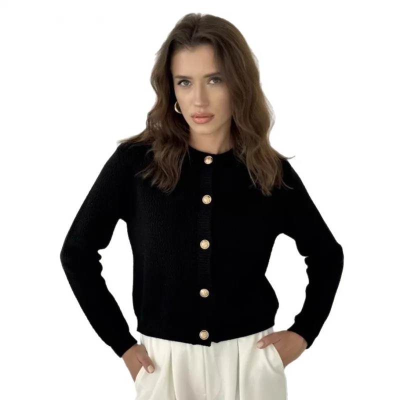 

Мягкий вязаный кардиган в европейско-американском стиле, универсальные поездки на работу и свидание, свободное покрытие для похудения, необходимые слои