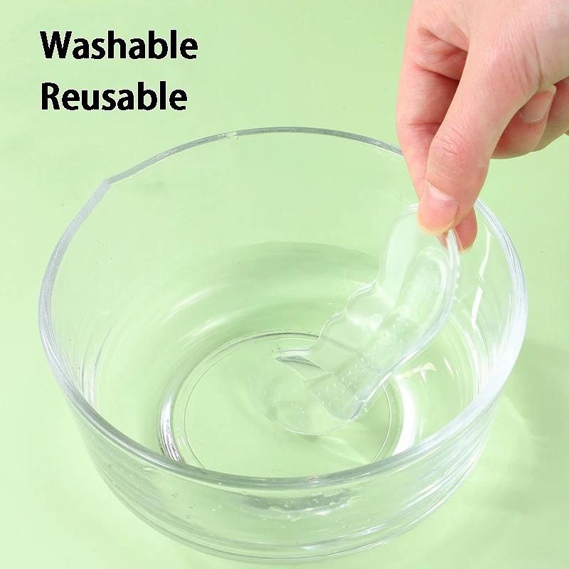 Silicone Heel Protectors High Heels Heel Stickers Adjustable Size Adhesive Anti-slip Insoles Pain Relief Foot Care Products