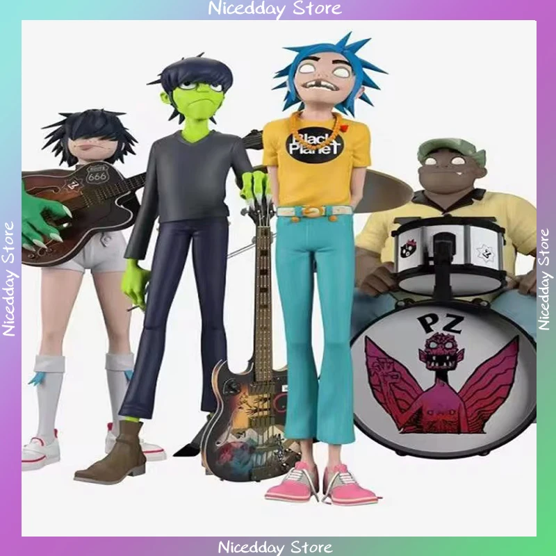 Gorillaz Band Action Figure Rock Band Member Figurine 2d Noodle Murdoc Russel Model Doll Figures Toys For Children Gifts