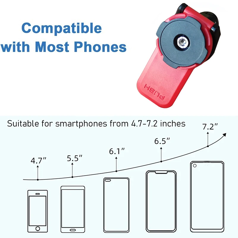 Soporte de teléfono para motocicleta a prueba de golpes con Clip de liberación rápida Quades soporte de bloqueo retrovisor para espejo de motocicleta para navegación en bicicleta