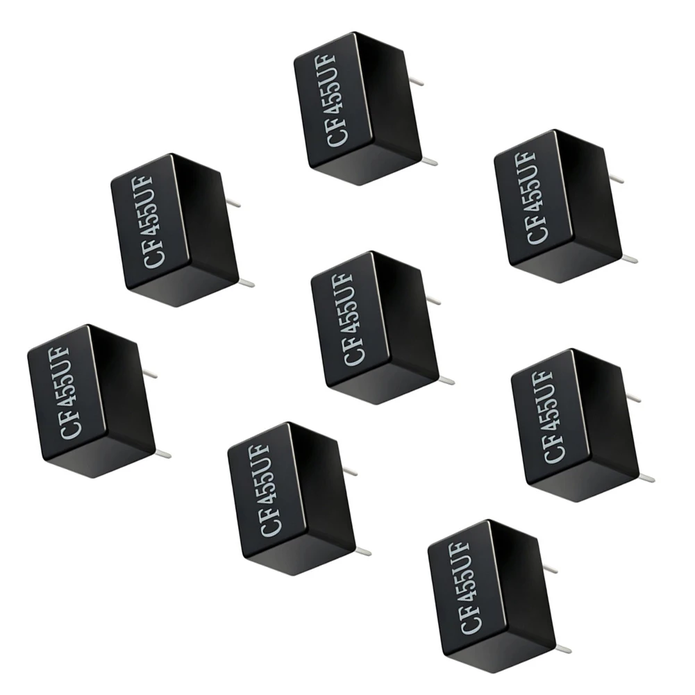8pcs 455kHz Ceramic Filter For CF455UF LTM455WF M55FW Walkie-Talkies, High Stability Signal Noise Reduction Replacement