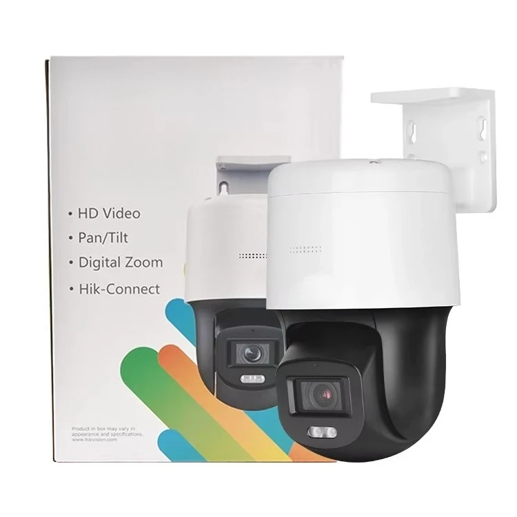 شبكة ثابتة ColorVu PT HIK DS-2DE2C400SCG-E بدقة 4 ميجابكسل مع ميكروفون ومكبر صوت مدمج