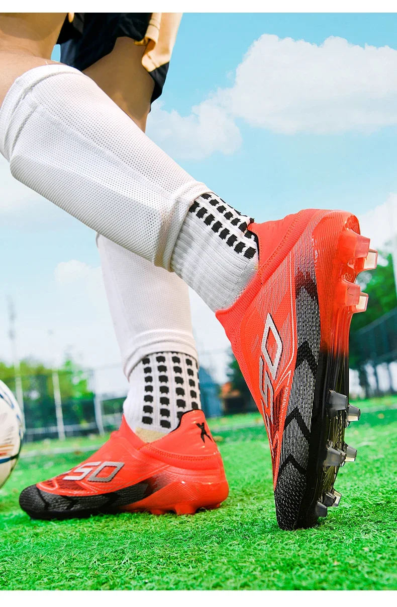 Herren Original Fußballschuhe Hochwertige Atmungsaktive Ultraleichte Profi-Fußballschuhe für Spielfeld und Training – Detail 17