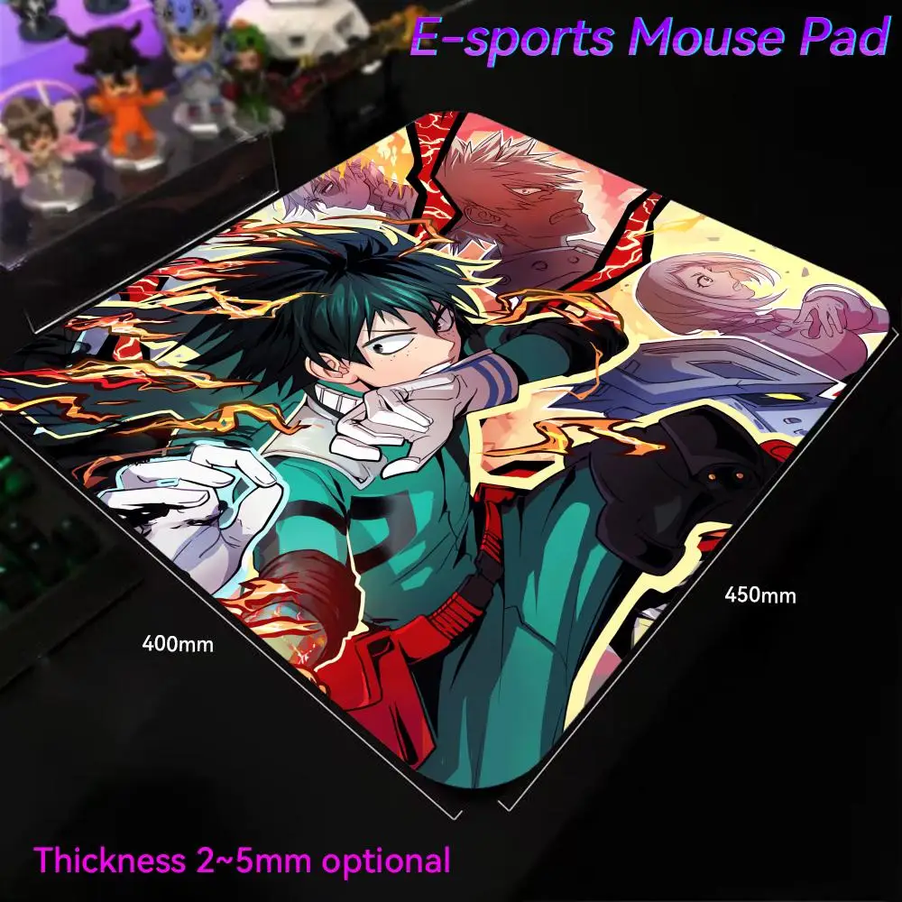 M_my H_hero A_academia keyboard Accessories Mouse Pad Small Cute Desk Mat Mouse Pad Wrist Protector Offices Accessories 450x400