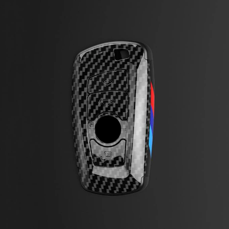 

1pc Carbon Sporty ABS Car Key Cover Case Holder Shell Bag For F30 F20 M3 M5 F10 F18 F22 F01 X3 X4 F06 F02 Keychain Accessories