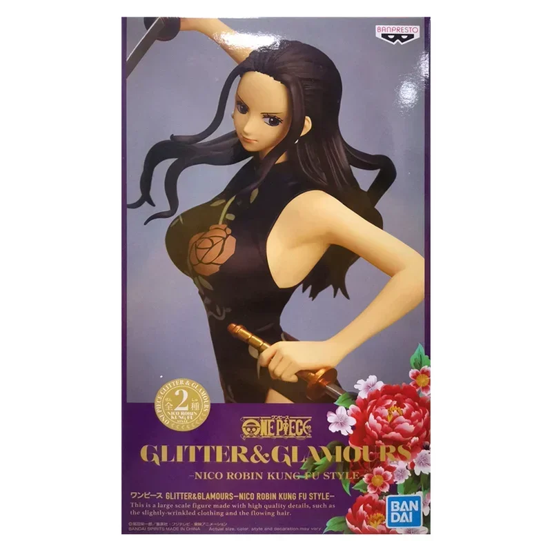 In Stock Original Bandai Anime One Piece Shiny Venus Cheongsam Nico·Robin Anime Figure Model Toys Collection Kid Ornaments Gifts