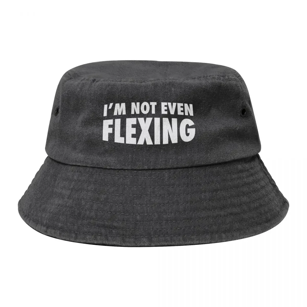 I'm not even flexing - gym jokes and training humour Bucket Hat tea Hat Hat Baseball Cap Boy Women's