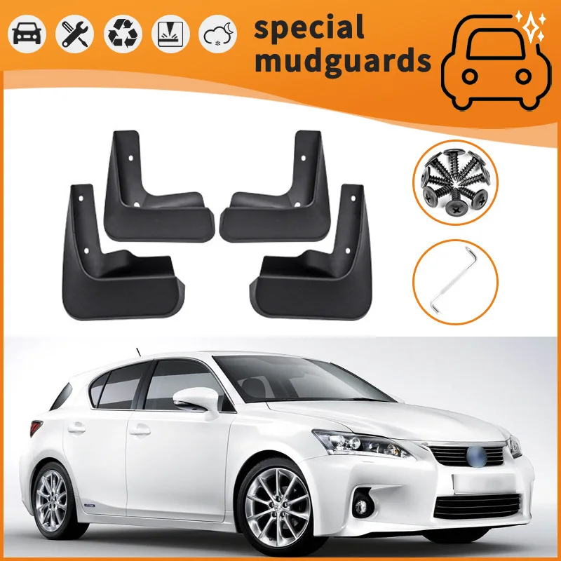 

For Lexus CT200 NX200 300 11-24 models Mudguards Fender Mudflaps Front Rear Flares Splash Guards Cover Car Accessorie