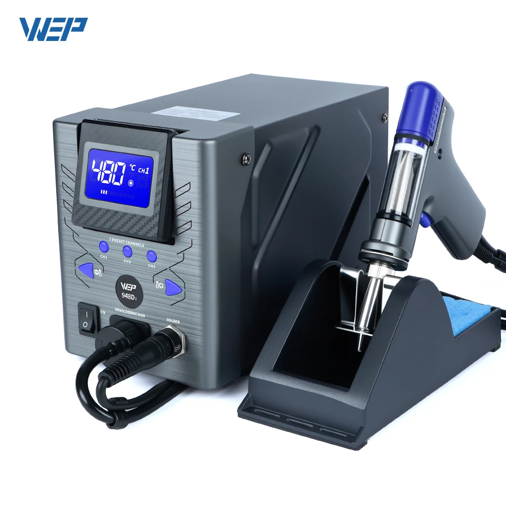 WEP 948D-I 110W High Performance ESD-Safe with Temperature Control Adjustable Desoldering Suction Soldering Station