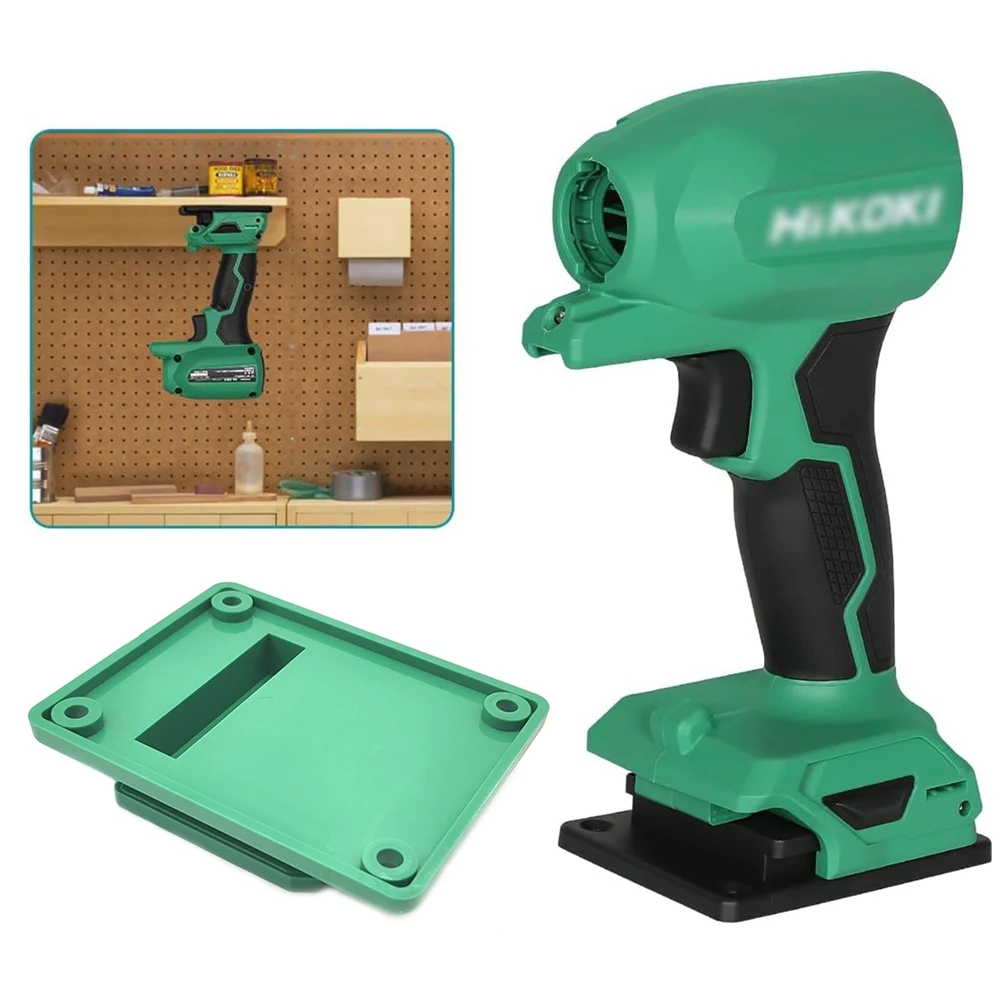 5Pcs Wall Mount Holder Tool Storage Rack Bracket Fixing Devices For Hitachi/Hikoki/Metabo HPT 18V 36V Power Tool Durable Green