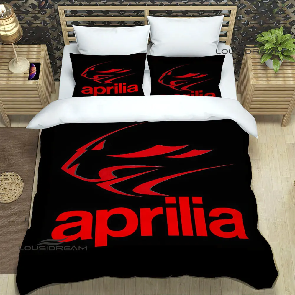 Aprilia motorcycle print Bedding Sets exquisite bed supplies set duvet cover bed comforter set bedding set luxury birthday gift