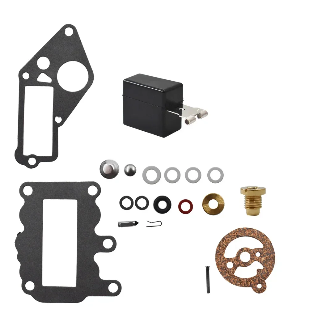 Vergaser-Reparatursatz mit Schwimmer passend für Johnson Evinrude Außenbordmotor 9.5 BRP / OMC382048 1964 1965 1966 1967 1968 1969 1970-1973 – Detail 1