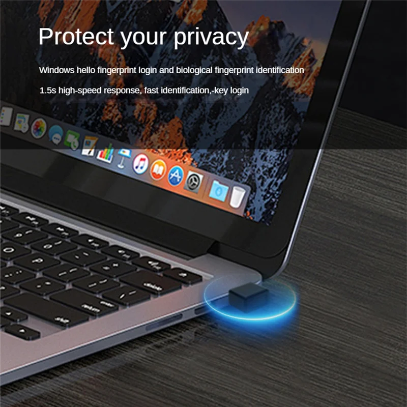 -ABPU وحدة قارئ بصمات الأصابع USB صغيرة جهاز التعرف على بصمات الأصابع USB قارئ بصمات الأصابع لنظام التشغيل Windows 10 11 Hello