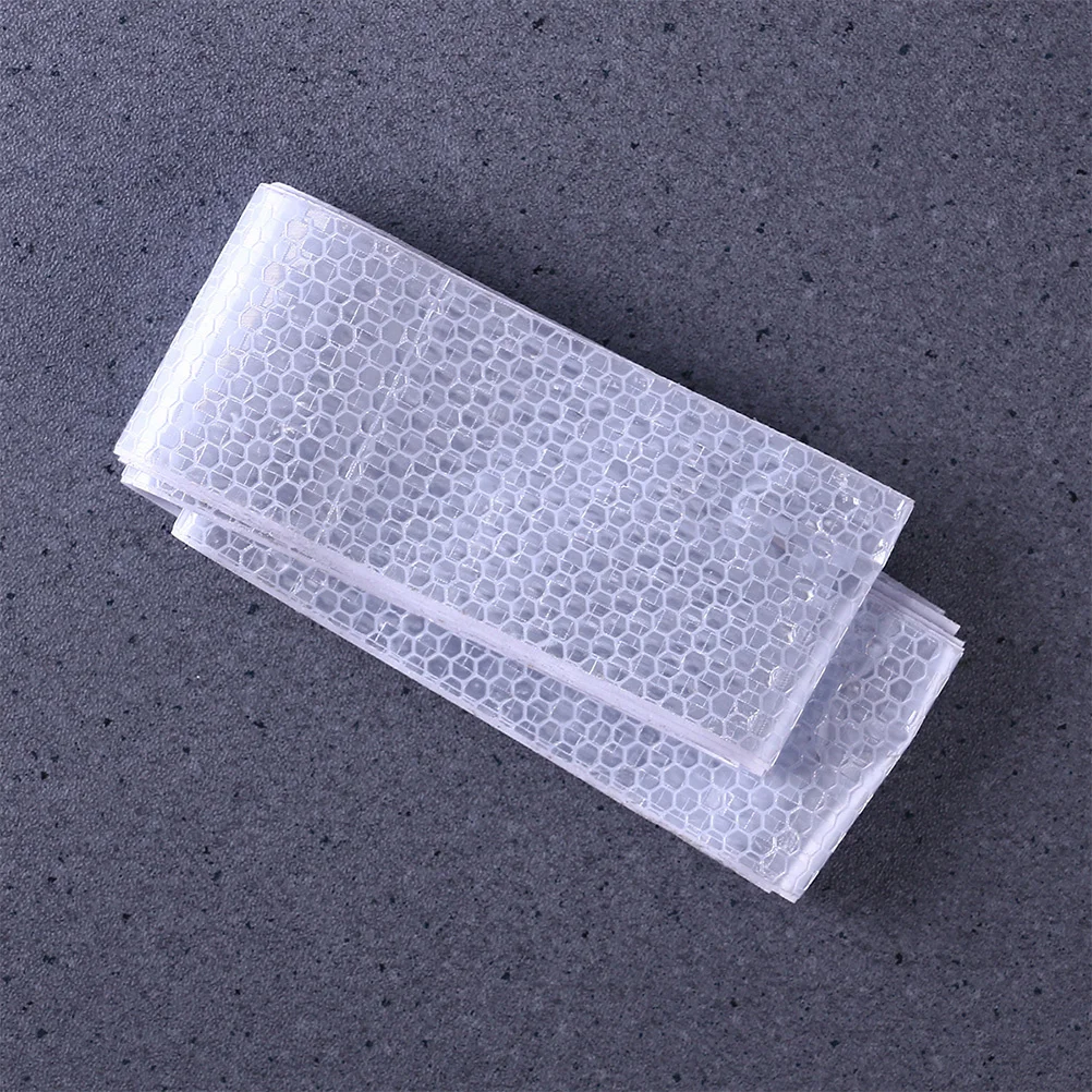 3pc White Adhesive Crystal Color Reflective Tape For Running Safety Night Riding Outdoor Gear Camping Hiking Tools Lorescent