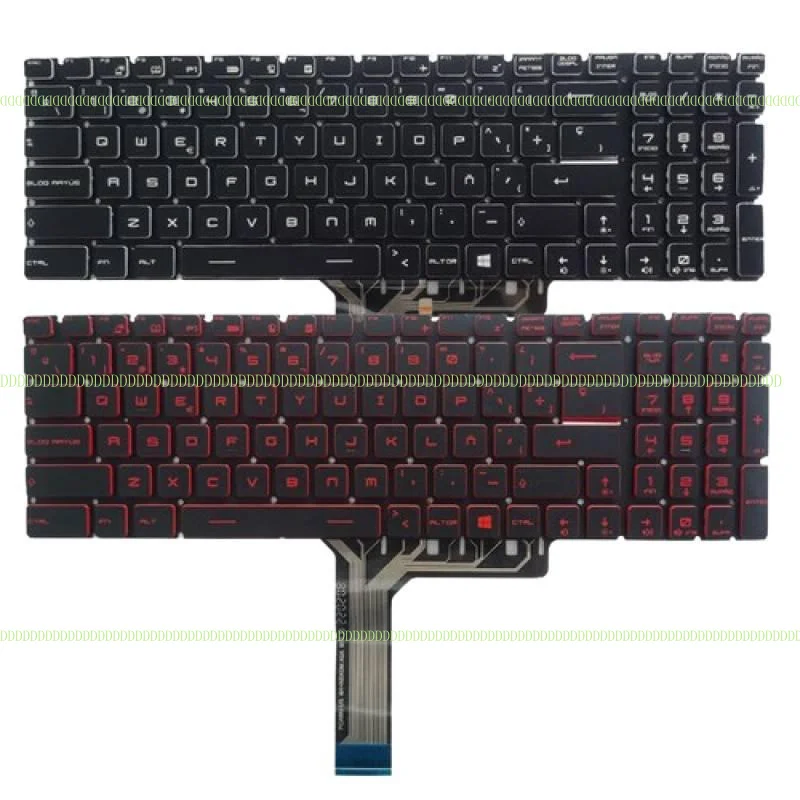 dd-ラップトップ-ラテン-スペイン語キーボード-msi-gl62m-gl62mvr-gl63-gl72m-gl73-シリーズ用