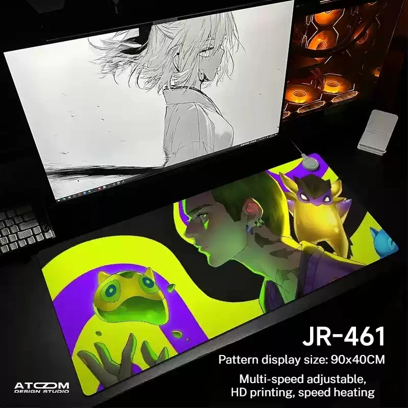 Personalized Creative Mouse Pad Anime Style Waterproof Multi Temperature Adjustable Pu Leather Material Super Cool Mouse Pad