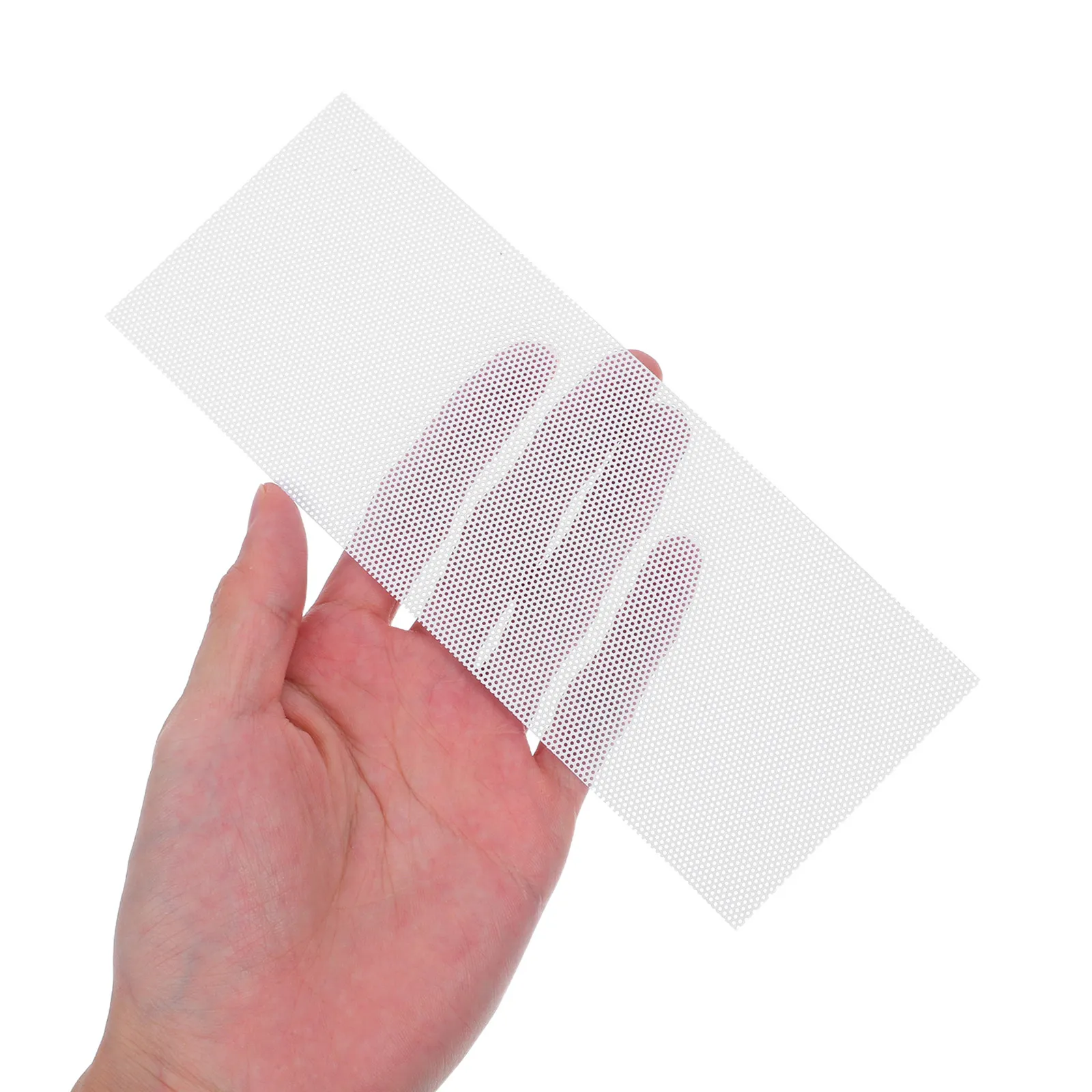 8Pcs PVC White Eye Mesh Sheets 18x7cm Plastic Sheet DIY Mask Fursuit Craft Costume Material Fursuit Eye Mesh White