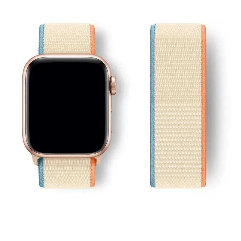Nylonschlaufe für Apple Watch Band Ultra-2 49 mm 44 mm 40 mm 45 mm 41 mm Sport-Pride-Armband iWatch-Armband Serie 9 8 SE 7 6 5 4 3