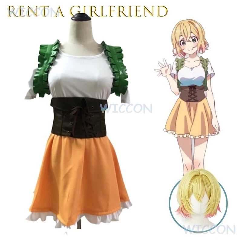 Rent A Girlfriend Nanami Mami Косплей Костюм Аниме Школьная Форма Наряд Полный Комплект Парик Качественное Платье Конвенция Вечеринка Хэллоуин