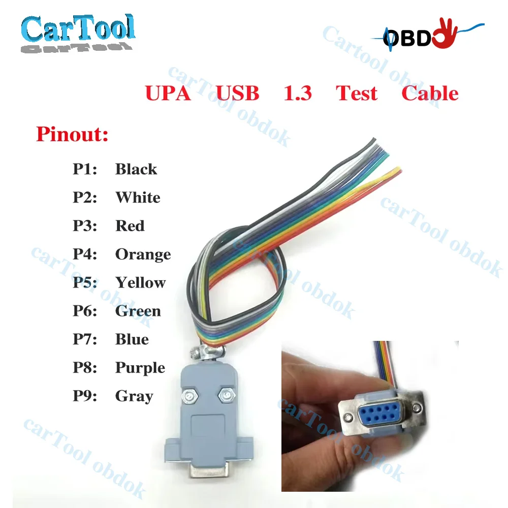 

2025 UPA USB 1.3 Test Cable Adapter for UPA USB Programmer Tools ECU Pinout Diagnostic Connectors Compatible