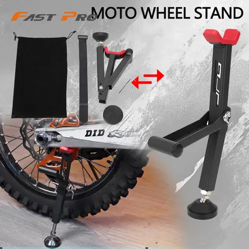 Soporte de elevación de rueda trasera para motocicletas, soporte de Paddock portátil de un solo lado, herramienta de reparación de neumáticos plegable para KTM HONDA