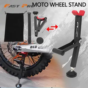 Suporte de elevação para roda traseira de motocicleta, suporte portátil de face única, dobrável, ferramenta de reparo de pneus para ktm honda 10 principais vendas quadro de ferro aro 26 - №1