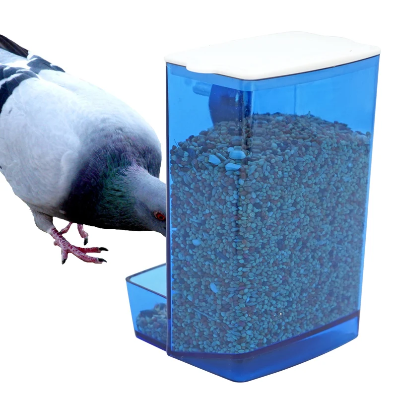 1pc Automatic Bird Feeder Parrot Quail Cage Hanging Feeder Box Automatic Anti-spill Mount Budgie Cockatiel Conure Food Dispenser