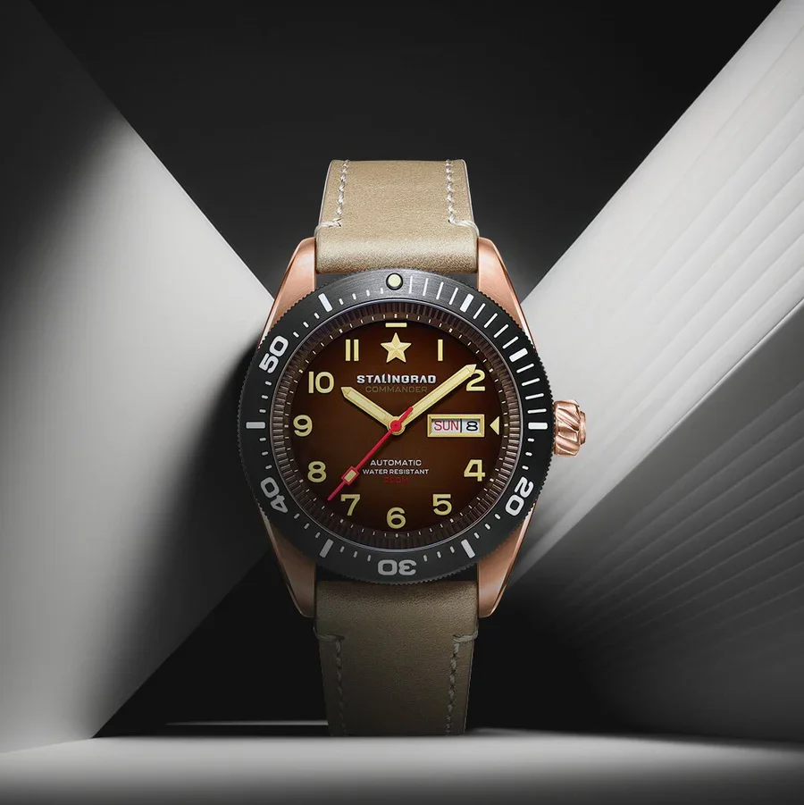 SG 45 MILÍMETROS Homens Relógio de Bronze Super Moldura Bronze Mostrador Luminoso do relógio de Mergulho 200m Relógio Vidro de Safira Relógios Automáticos Военные часы