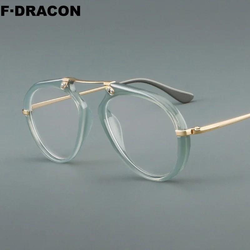 

F·DRACON Retro Acetate Frames Stylish And Personalized For Men And Women High-end Optical Prescription Frames LK0473
