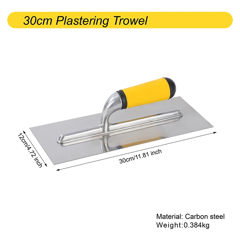 5PC Carbon Steel Trowel Set Brick Pointing Trowel Joint Trowel Masonry Hand Tool for Plastering Bricklaying Construction Work