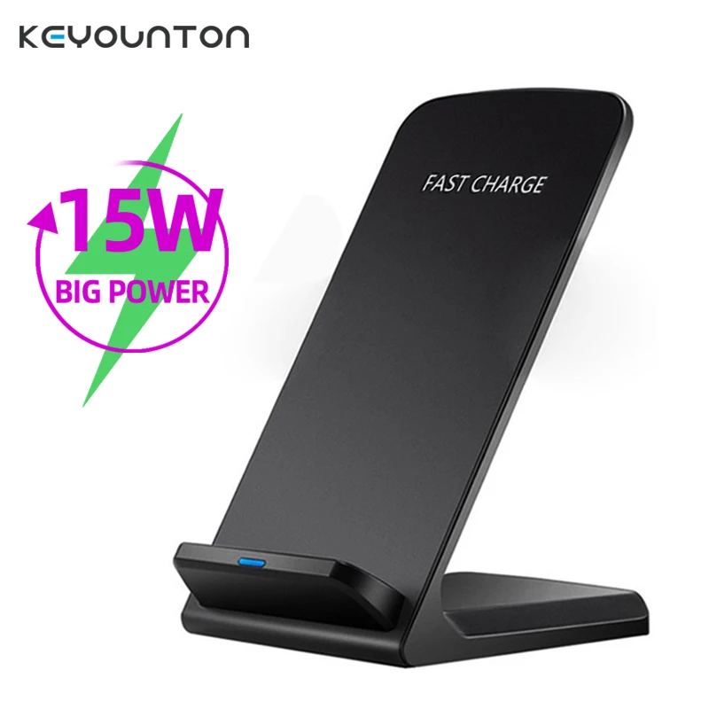 Wireless Charger Dual Coil Fast Charging Stand Pad For iPhone 14 13 12 11 XR XS ProMax Samsung S21 S20 S10 Huawei Xiaomi 11 10 9