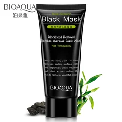 BIOAQUA Deep Cleansing Black Mask Bamboo Charcoal Anti-Acne Blackhead Remover Oil Control Skin Care Peal-Off Nose Mask Dropship