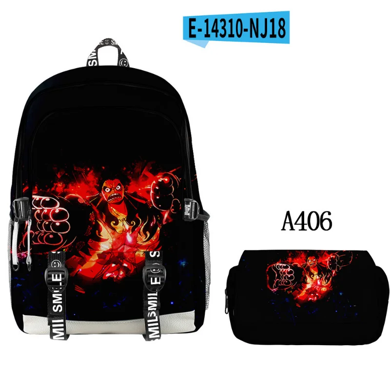 One Piece New Cartoon Student Schoolbag Large Capacity Stain Resistant Waterproof Leisure Lightweight Shoulder Pad Backpack