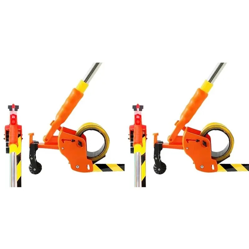 

2X маскирующий аппликатор с длинной ручкой, диспенсер для малярной ленты, лента для красоты, лента для швов, наклеивание стены, пола, плитки, лента для краски, валик