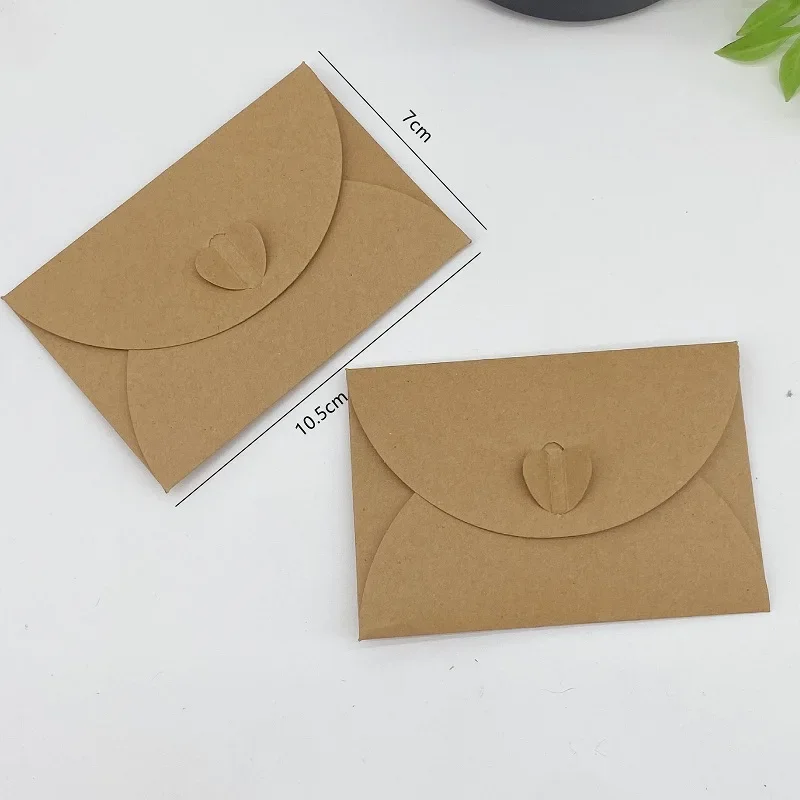 50 шт./партия, мини-конверт из крафт-бумаги